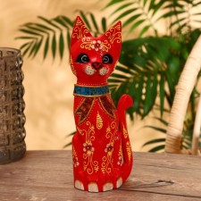 Сувенир "Кошка" албезия 30 см