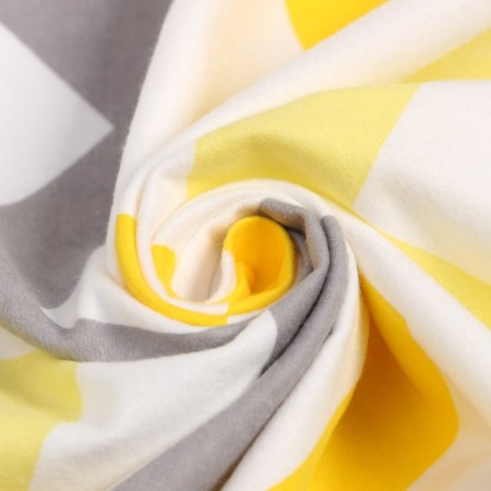 Flanelic zigzag diamond, size 75x120 cm, yellow, 170 g/m, cotton 100%-1