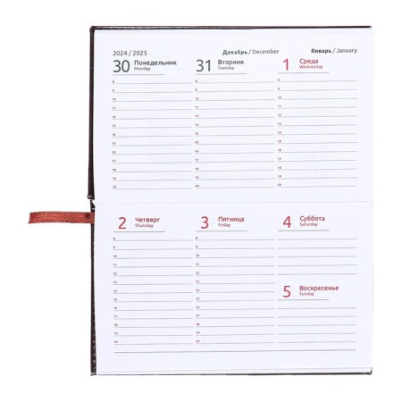PROVING PARMAN DALL 2025, 155 x 95mm 64 sheets, Devente.Matrix, solid cover to leatherette with foam, embossing, block 70, burgundy-10