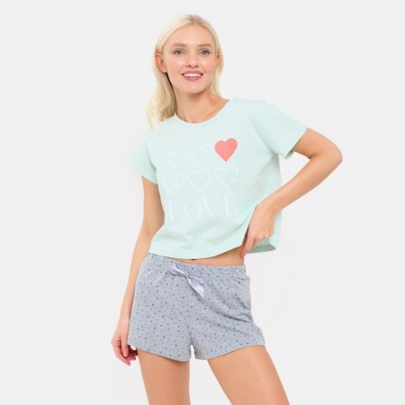 Women's pajamas (T -shirt and shorts) KAFTAN "Love" p. 48-50