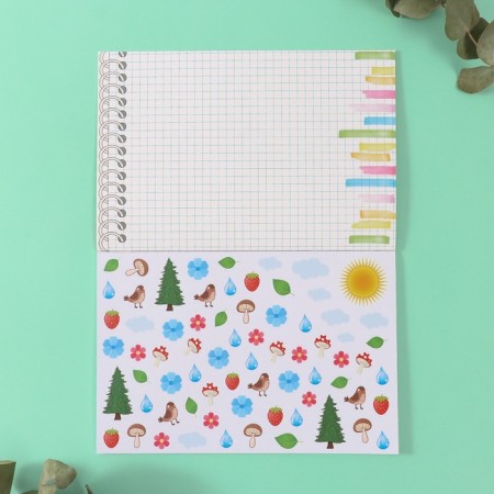 Stickers in the book "Count" + 3 background 20.7x14.2 cm-5