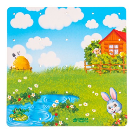 Board game. Geobard with add. elements "Polyanka" 20x20 cm-10