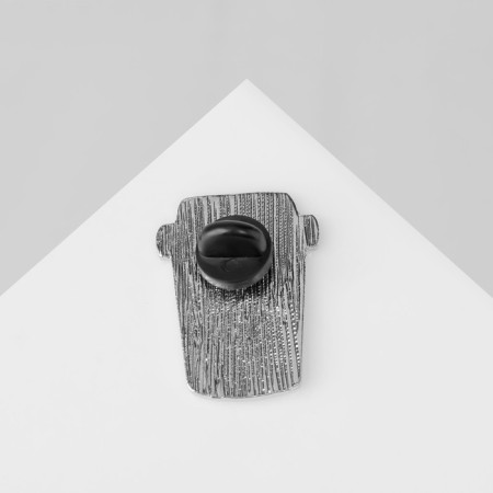 Icon "I need coffee", the color is white-green in silver-2