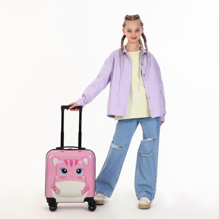 Baby suitcase 32 L (XS), Happyant, Lightning Department, Pink Color-7