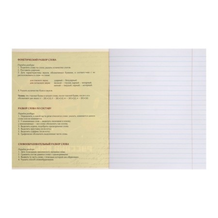 Subject subject calligrata "pixels", 36 sheets in the line Russian, with reference material, cover coated cardboard, offset block-1