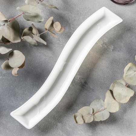 Porcelain dish for Magistro olives "Blanche", 29.5 × 6 cm, white color