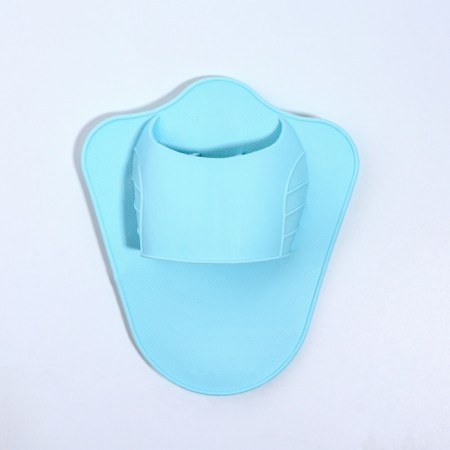 Massage - brush, anti -cellulite, 14 × 12 × 3.5 cm, blue color-10
