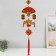 Plastic suspension, textiles "Bonsai, fan and scores" 19.5x80 cm