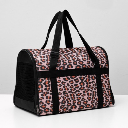 Bag - animal transportation, folding, nylon, 43 x 26 x 28 cm, mix of colors-1