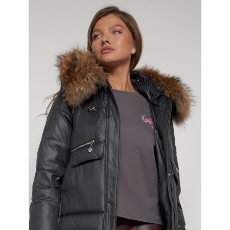 Winter jacket, size 46, dark gray color-20