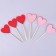 Hearts of heart, set 6 pcs, color mix