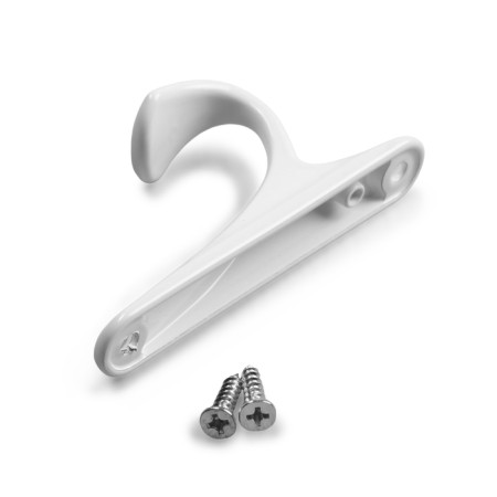 Cappio Classic furniture hook, one -rod, white-4