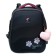 School backpack 38 x 30 x 16 cm, ergonomic back, stavia "paws", gray