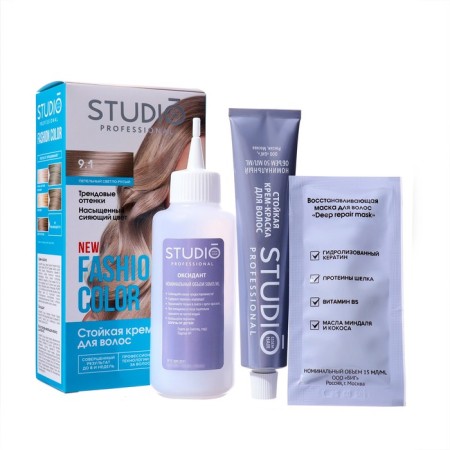 Persistent hair dye Fashion Color Studio Professhnl, Anti Light Brusier, 9.1, 115 ml-5