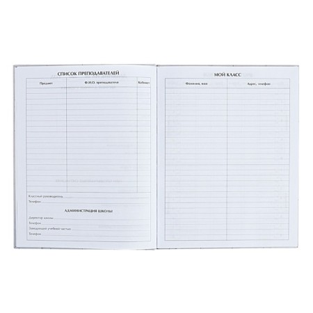 Universal diary for grades 1-11 anime. Girl on a magazine, hard cover, glossy lamination, 40 sheets-4
