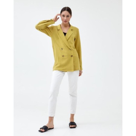 Jacket Women's Double -breasted Mist p. 42, ocher-5