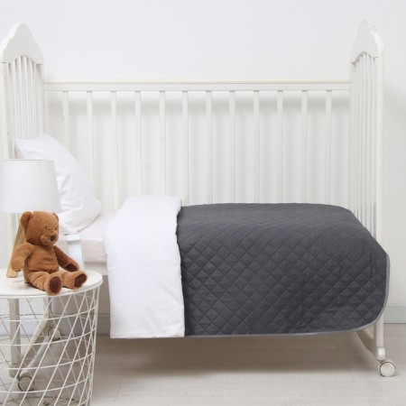 Cover 100x150cm, graphite, polysatin, 80 g/m, PE 100%