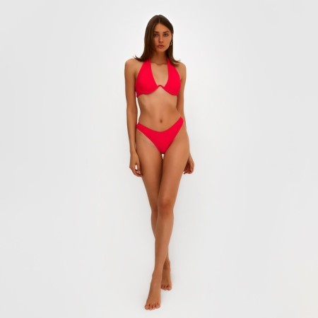 Swimsuit female separate minku color red, size 42-5
