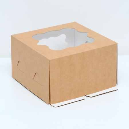 Confectionery packaging, "Bon Appetit", 2 windows, 19 x19 x11.5 cm