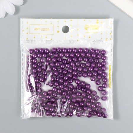 Beads for creativity plastic "plum" set 200 pcs d = 0.6 cm-3