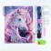 Diamond mosaic with full filling on the canvas "Precious Unicorn", 30 x 40 cm