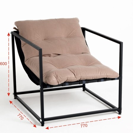Dublin stool, collapsible, black coffee-1