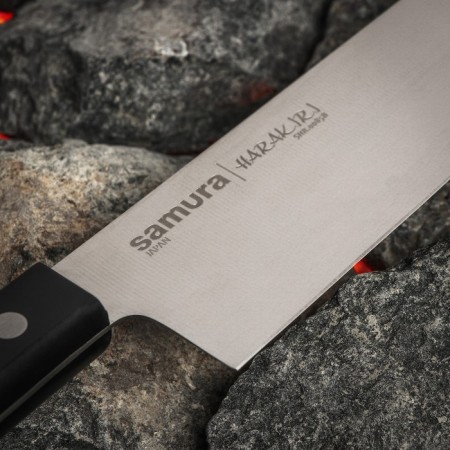 Knick Kitchen Samura Harakiri, Chef, Blade 20.8 cm, Black Hand-2