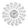 Wall clock, series: openwork, Puerto, smooth move, D-60 cm, dial 22 cm