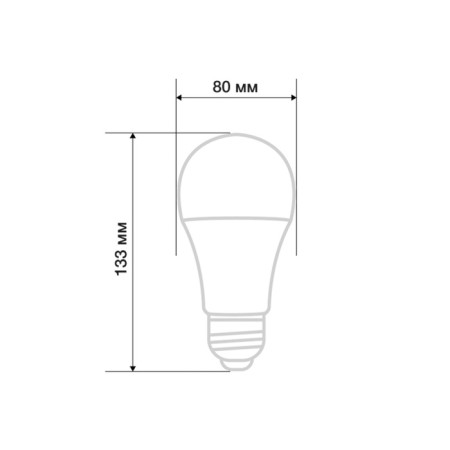 LED LED pear A80 25.5W E27 2423LM 2700K Warm light Rexant-2