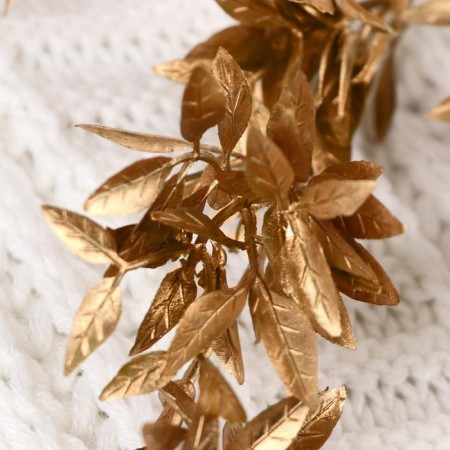 Flowers artificial shine "Lavar bush" 30 cm, gold-1