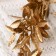 Flowers artificial shine "Lavar bush" 30 cm, gold