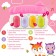Musical developing rug "Cute animals", Russian voiceing, pink color