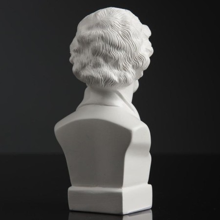 Bust Pushkin Small white 5x6x15cm-3