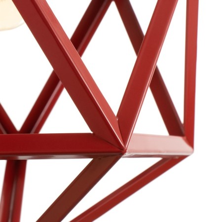 Lamp Bayerlux "Geometry" E27 1x40W red 35x35x35-135 cm-4