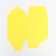 The box is folding, square, yellow, 12 x 12 x 12 cm,