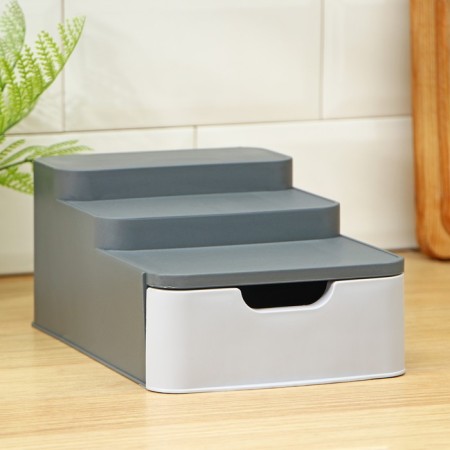 Organizer multi -level, 27 × 16.5 × 11 cm, color gray color