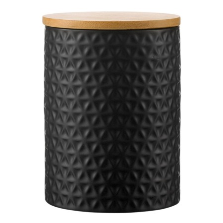 Bank for storage ceramic Liberty Jones Farah, 900 ml, black color