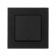 Tot Matte Glass switch, 10 a, 1 cl., With backlight, hidden, glass, black