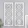 Climber Plastic, glass for 1 candle "Mirror rhombuses" NR 2 pcs D-4 cm white 8x12x30.5 cm 906887