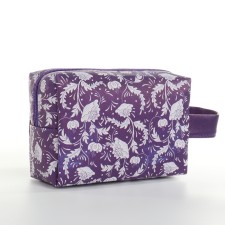 Cosmetic bag Dor flowers, 17*7*11, lightning department, purple
