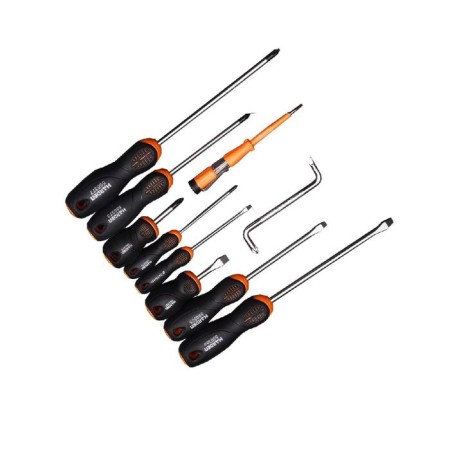 Set of screwdrivers with the tester Harden 550395, 10 pcs., 150 mm, Ph/SL, two -component handle-1