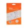 Braus laces elastic with a latch, white
