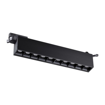 Snow -shaped single -phase three -core LED Novotech. Iter, 16W, LED, 66x315x36 mm, black color-2
