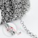 A chain for a bag, iron, d = 7 mm, 10 ± 0.5 m, silver color