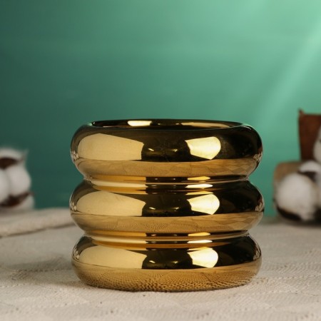 Pot "Hannana" 11x10cm, golden-1