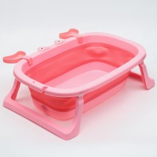 Children's folding bath with drain, 