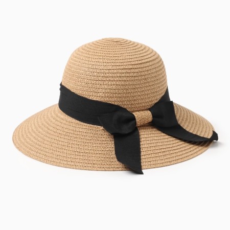 Women's hat Minaku "Summer Joy", size 56-58, brown color