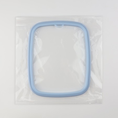 Embroidery hoops, flexible rectangle, 22 × 18 cm, blue color-3