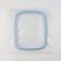 Embroidery hoops, flexible rectangle, 22 × 18 cm, blue color