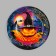 Disposable paper plate "Halloween", 18 cm, set 6 pcs.